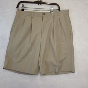 Alan Flusser Khaki Flat Front Shorts